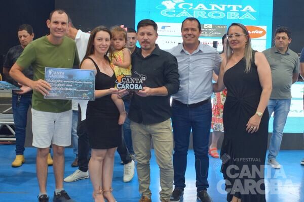 Premiação do V Canta Caroba